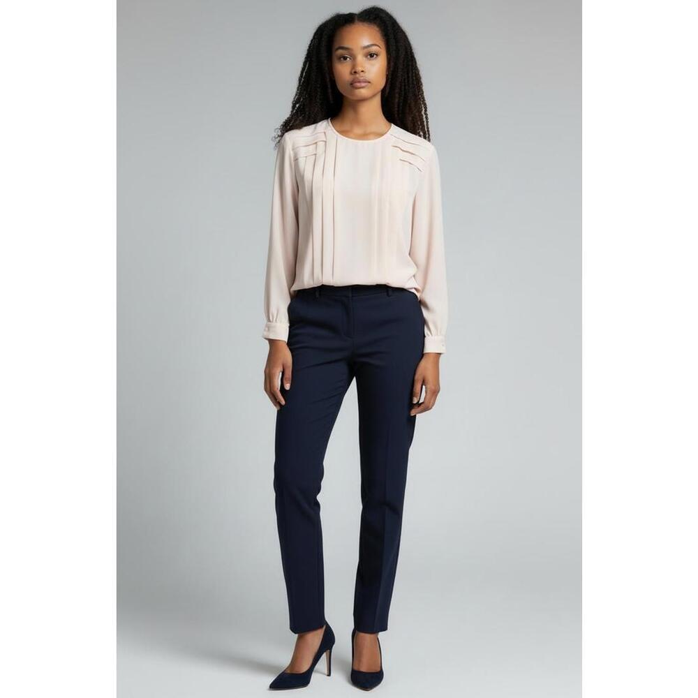 VTG La Chine Petites by Galinda Wang Women’s Long Sleeve, Pleated Top, Size 4P
